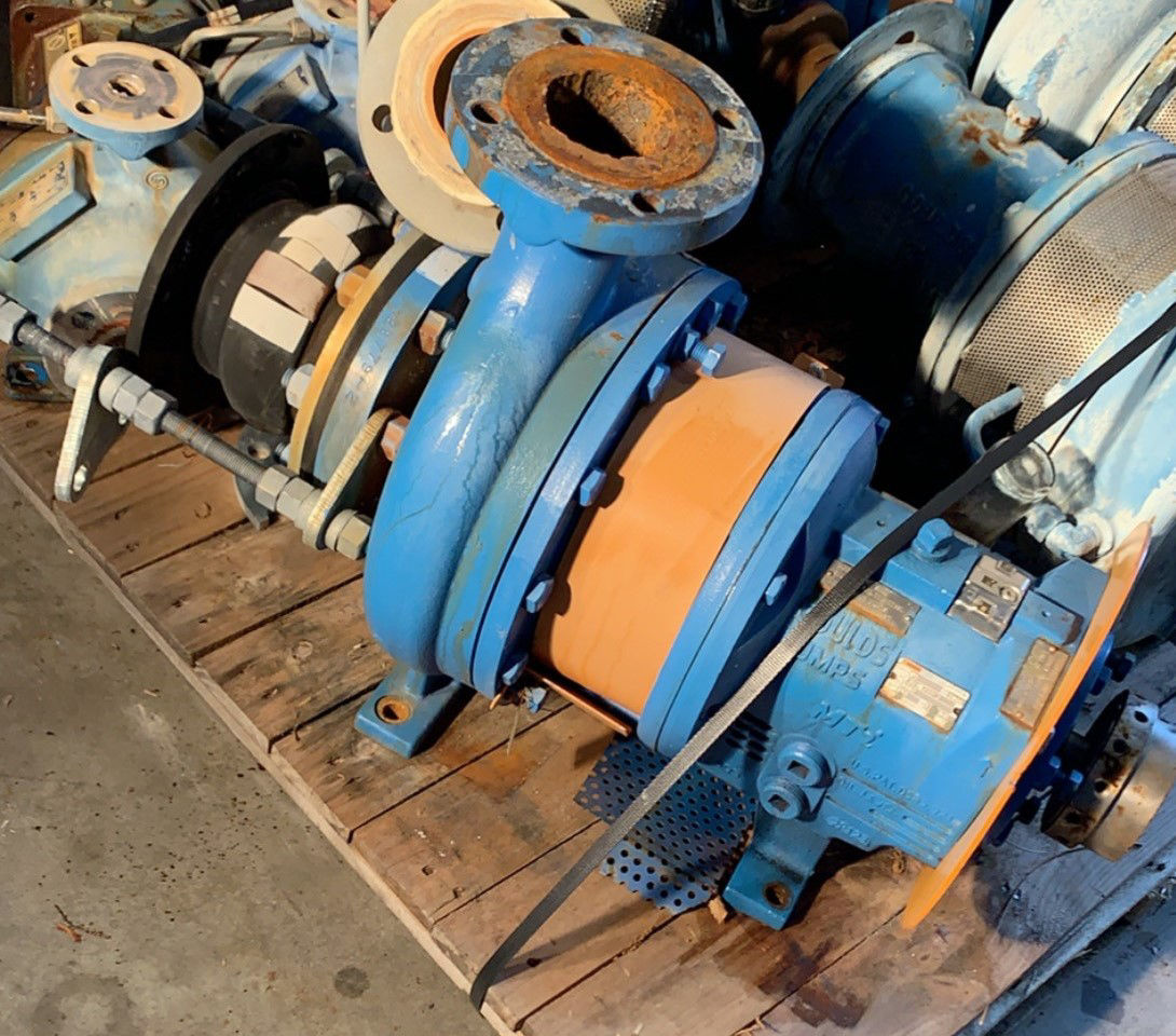 HS-0155_5387 GOULDS 3196MTI 3X4-10 DUCTILE IRON/STAINLESS STEEL PUMP HS-0155