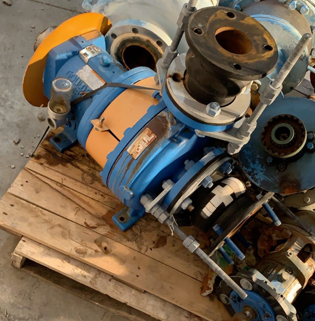 GOULDS 3196MTI 3X4-10 DUCTILE IRON/STAINLESS STEEL PUMP HS-0158